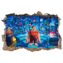 Vinilos agujero 3d disney película ralph rompe internet