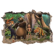 Vinilos agujero 3d disney película la bella y la bestia