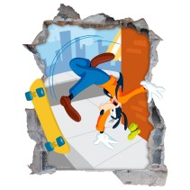 Vinilos agujero 3d disney goofy
