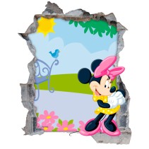 Vinilos agujero 3d infantil minnie mouse disney