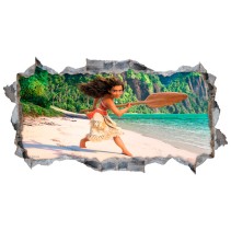 Vinilos y pegatinas agujero 3d disney vaiana