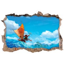 Vinilos infantiles agujero 3d disney moana