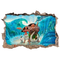 Vinilos agujero 3d infantiles disney vaiana