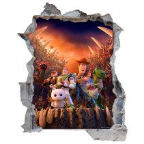 Vinilos agujero 3d infantiles toy story that time forgot