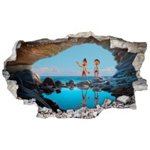 Vinilos infantiles agujero 3d luca disney pixar