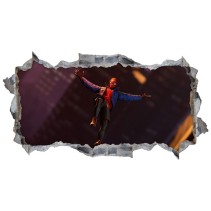 Vinilos agujero 3d spider man miles morales