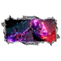Vinilos adhesivos agujero 3d miles morales spider man