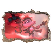 Vinilos agujero 3d rock and roll trolls