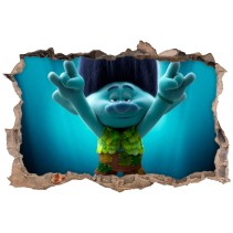 Vinilos agujero 3d trolls
