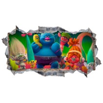 Vinilos decorativos 3d película trolls