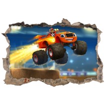 Pegatinas agujero 3d blaze and the monster machines