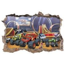 Vinilos 3d blaze and the monster machines