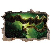 Vinilos infantil agujero 3d el libro de la selva