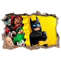 Vinilos agujero 3d infantiles batman lego movie