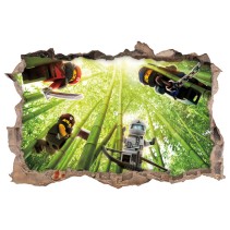 Vinilos infantiles agujero 3d lego ninjago