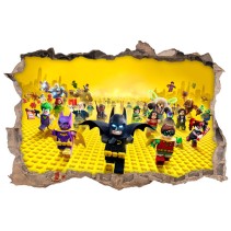 Vinilos agujero 3d batman lego