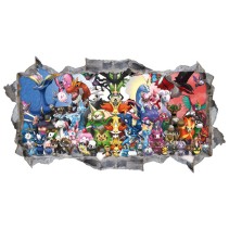 Vinilos agujero 3d pokémon volcanion