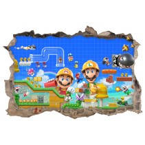 Vinilos agujero 3d super mario bros maker 2