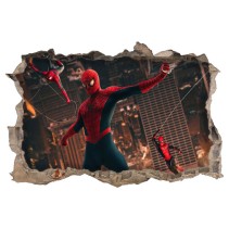 Vinilos y pegatinas agujeros 3d spider man no way home