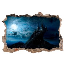 Vinilos agujero 3d harry potter castillo hogwarts