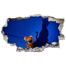 Vinilos scooby doo agujero 3d