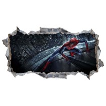 Vinilos agujero 3d spiderman