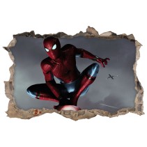 Vinilos decorativos agujero 3d spiderman