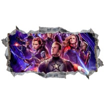 Vinilos decorativos agujero 3d los vengadores