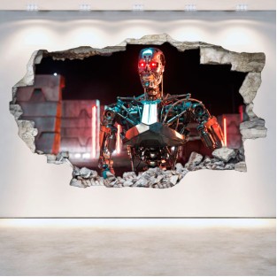 Vinilos agujero 3d terminator génesis