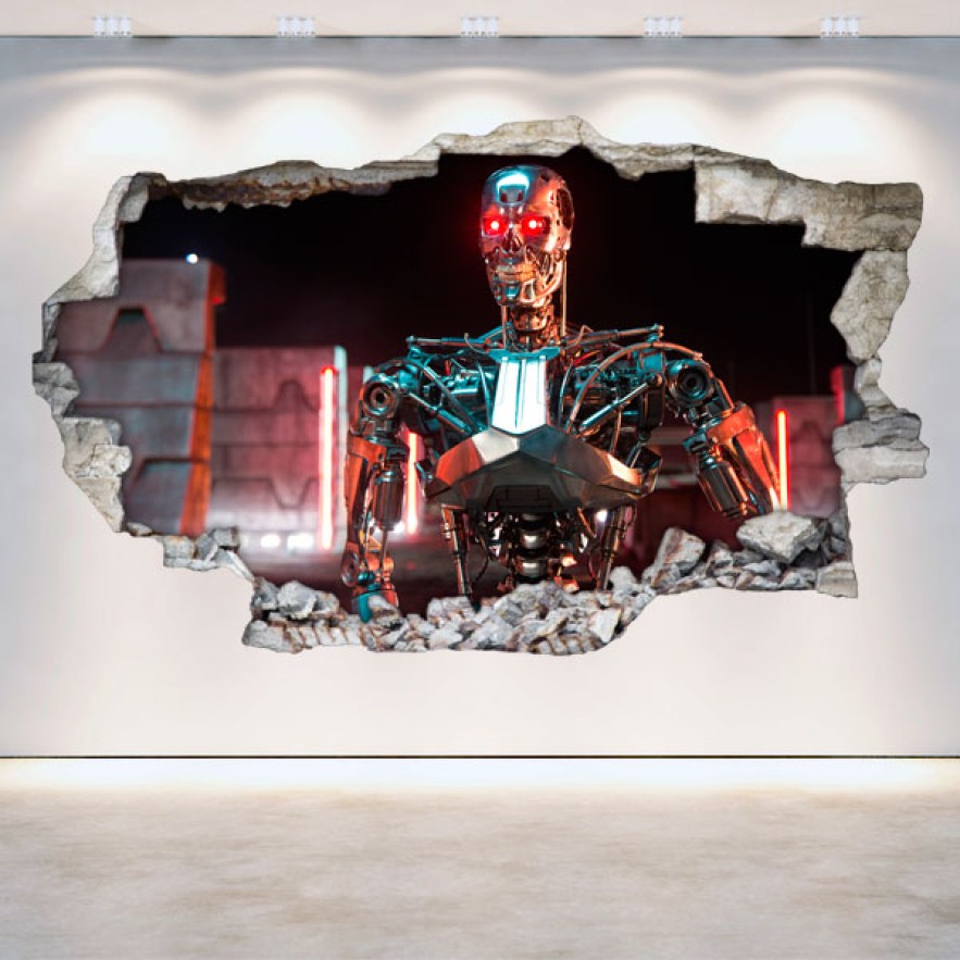 Vinilos agujero 3d terminator génesis