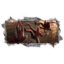 Vinilos decorativos infantiles agujero 3d spider man no way home