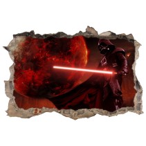 Vinilos agujero 3d darth vader star wars
