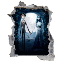 Vinilos agujero 3d la novia cadaver tim burton