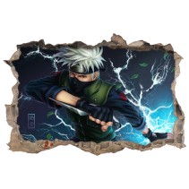 Vinilos decorativos agujero 3d naruto