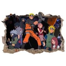 Vinilos y pegatinas agujero 3d naruto