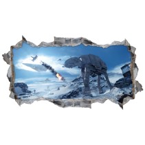 Vinilos agujero 3d star wars