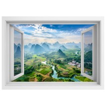 Vinilos ventanas 3d ciudad guilin china