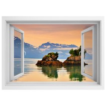 Vinilos ventanas atardecer en prince william alaska