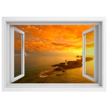 Vinilos ventana 3d faro en nassau las bahamas