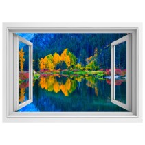 Vinilos efecto ventana 3d washington lago jolanda