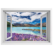 Vinilos ventanas 3d lago tékapo nueva zelanda