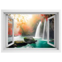 Vinilos efecto ventana 3d cascadas heo suwat