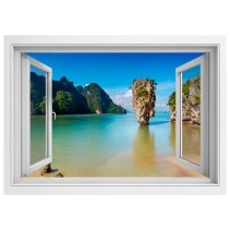 Vinilos ventana 3d isla james bond tailandia
