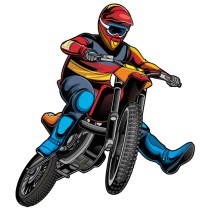 Vinilos decorativos juvenil motocross