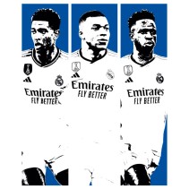 Vinilos fútbol jude bellingham kylian mbappé y vinícius júnior