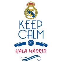 Vinilos de fútbol keep calm and hala madrid