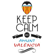 Pegatinas de vinilos fútbol keep calm and amunt valència