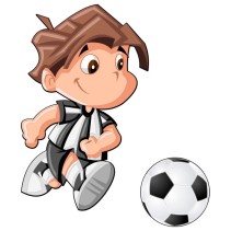 Vinilos infantiles futbolista