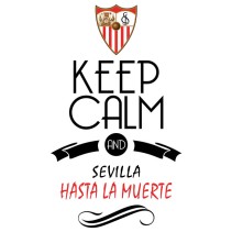 Vinilos fútbol keep calm and sevilla hasta la muerte