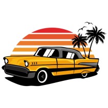 Vinilos coche estilo retro